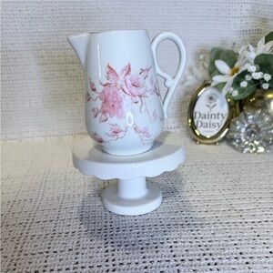 Germany Miniature Floral Porcelain Pitcher